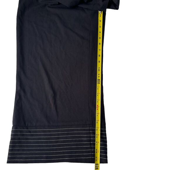 karl lagerfeld Women’s Wide Leg Jumpsuit Black With Stitching Size 12 - Picture 8 of 16